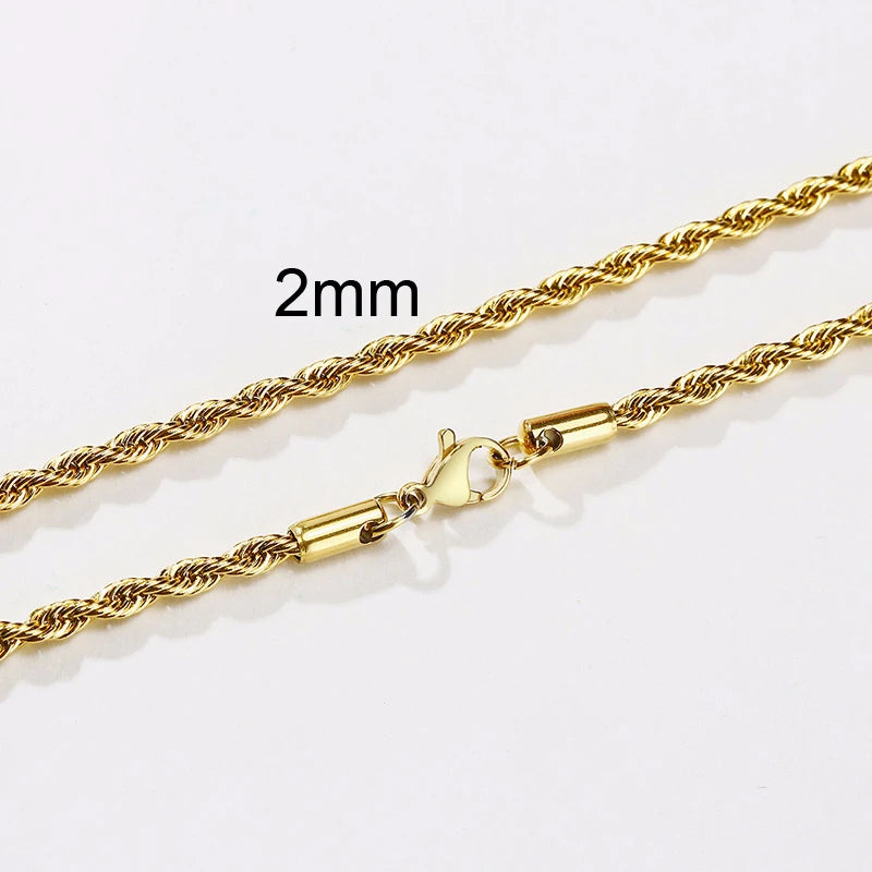 Stainless Steel Twist Rope Chain