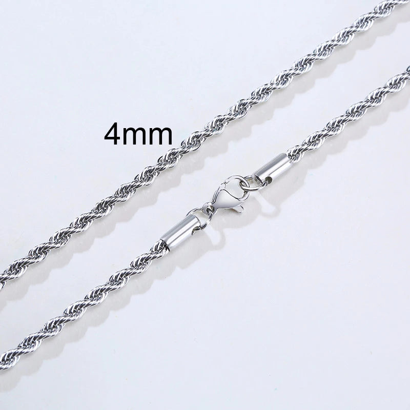 Stainless Steel Twist Rope Chain