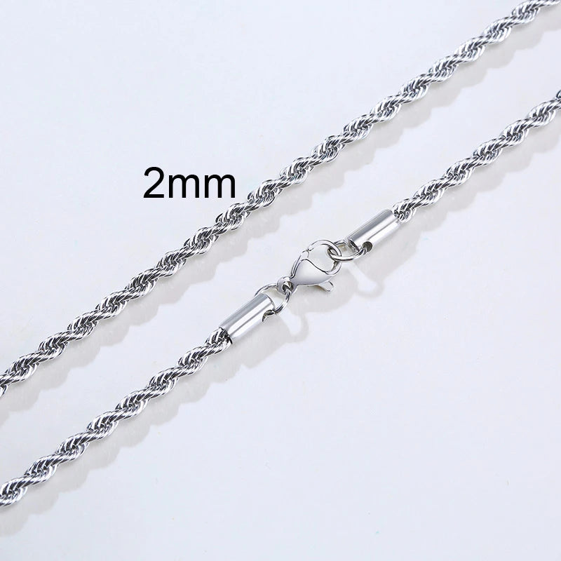 Stainless Steel Twist Rope Chain