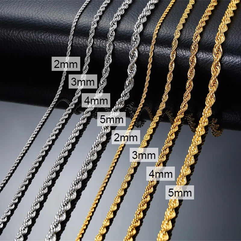 Stainless Steel Twist Rope Chain