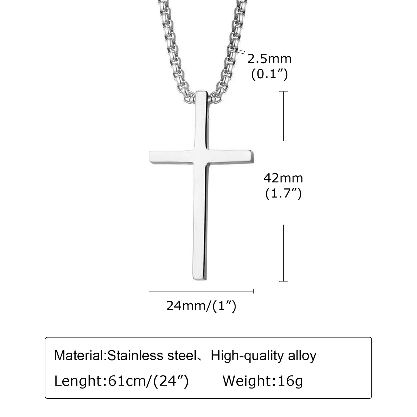 Silver Cross Pendant