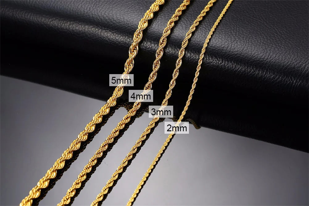 Stainless Steel Twist Rope Chain