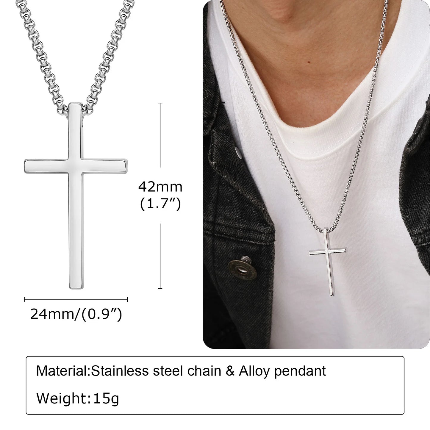 Silver Cross Pendant