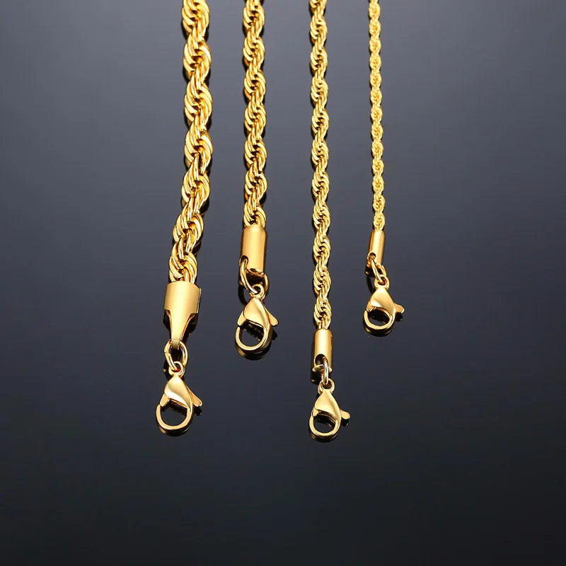 Stainless Steel Twist Rope Chain